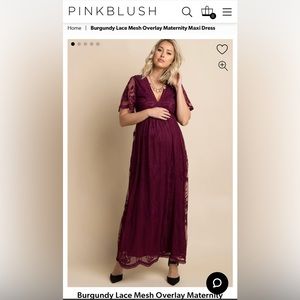 Pink Blush Maternity Gown